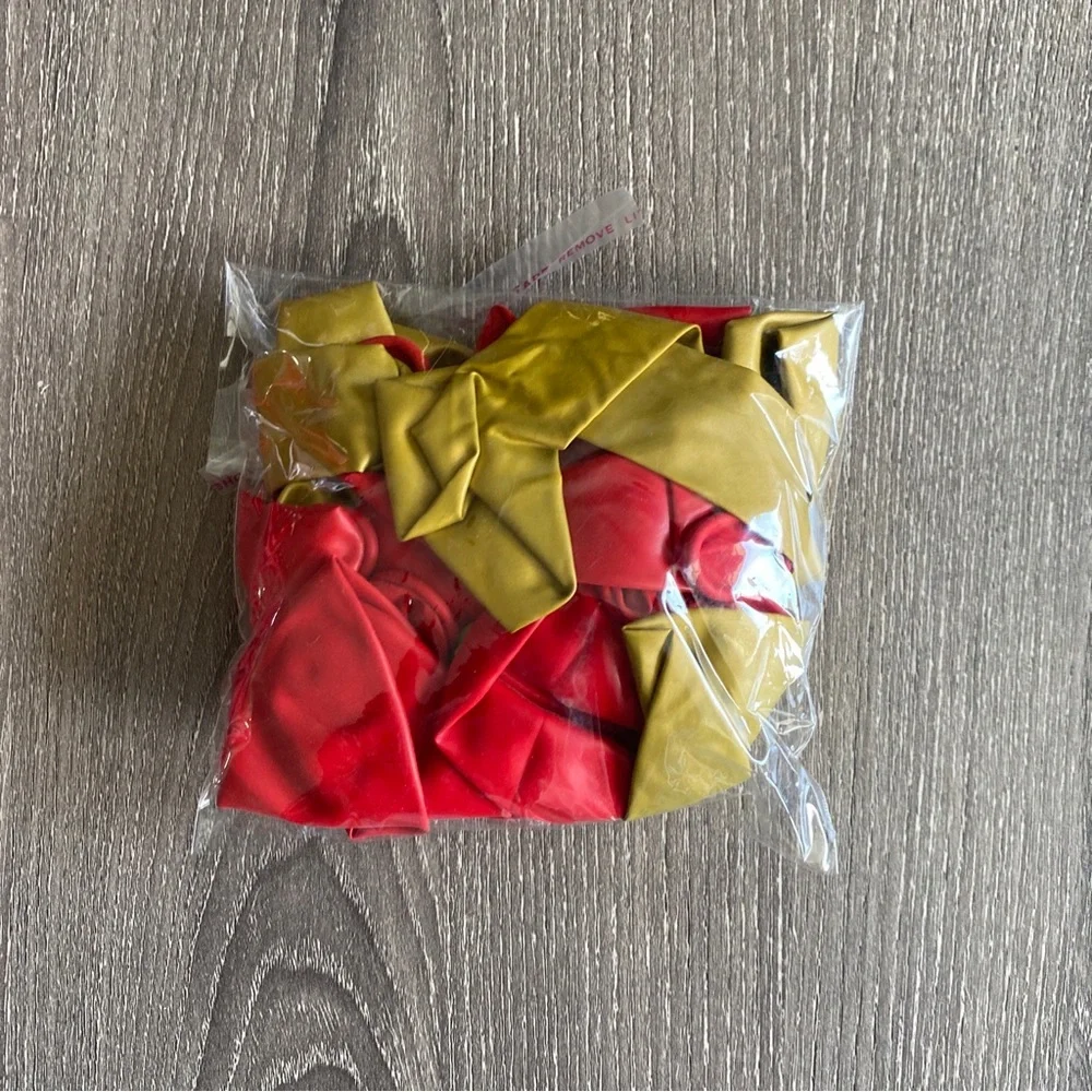 Red And Gold Graduation Party Supply Pack serves 16